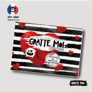 ❤️ Carte à gratter défis en amoureux - cadeau Saint Valentin - Carte surprise