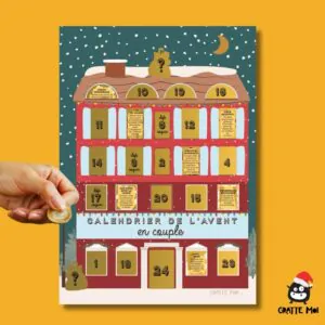 Couple - Calendrier de l'Avent - 24 défis avant Noël avec défis coquins